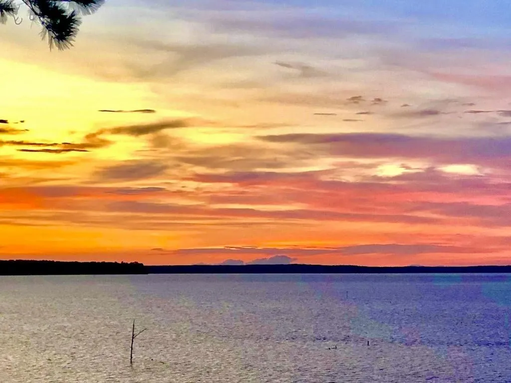Sunrise over Toledo Bend Lake.