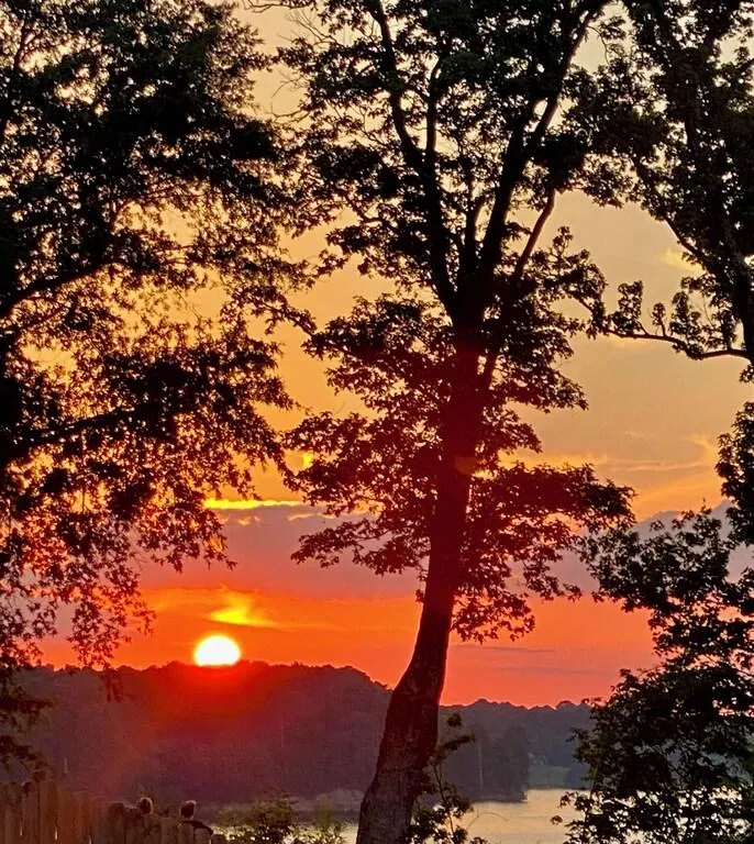 Sunset over Toledo Bend Lake.